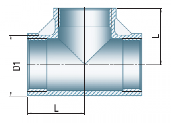 T-Stück 90°, Typ 130, 2"
